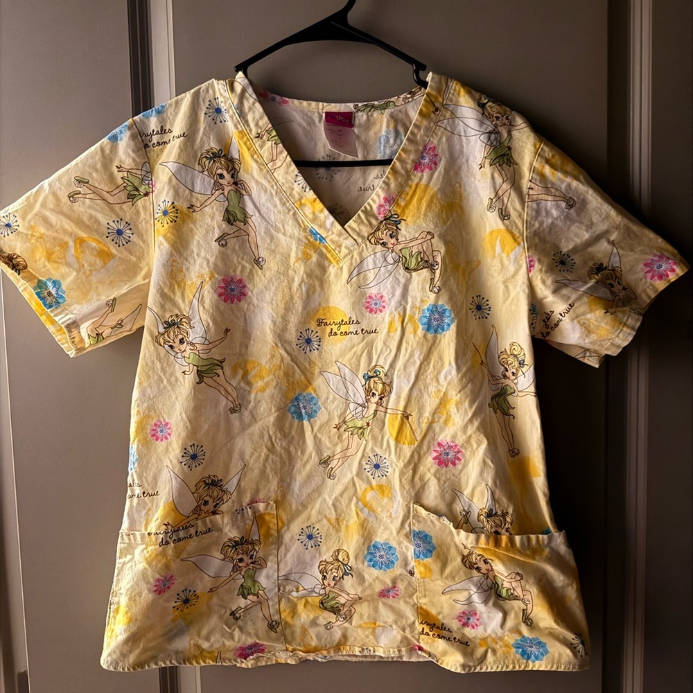Disney Tinkerbell Scrub Top